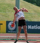 Graeme Level (Gateshead) taking part in the discus at the Sainsbury British Championships, Birmingham.